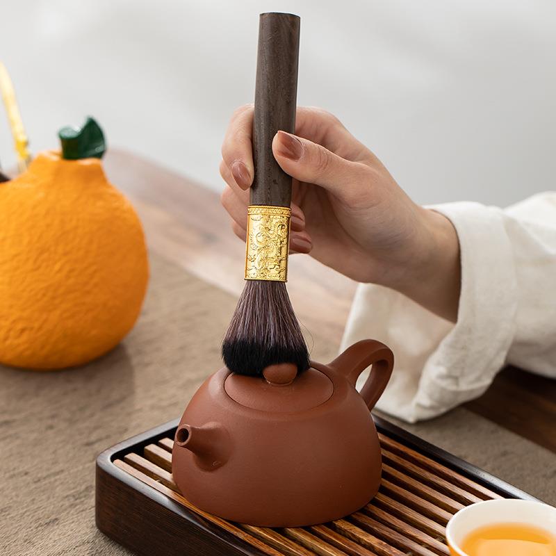 财源滚滚大吉大利丑橘茶道六君子套装茶宠个性创意家用办公室伴手