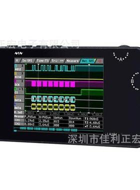 LA104逻辑分析仪4通道SPIIICUART可编程100M采样率便携脱机式