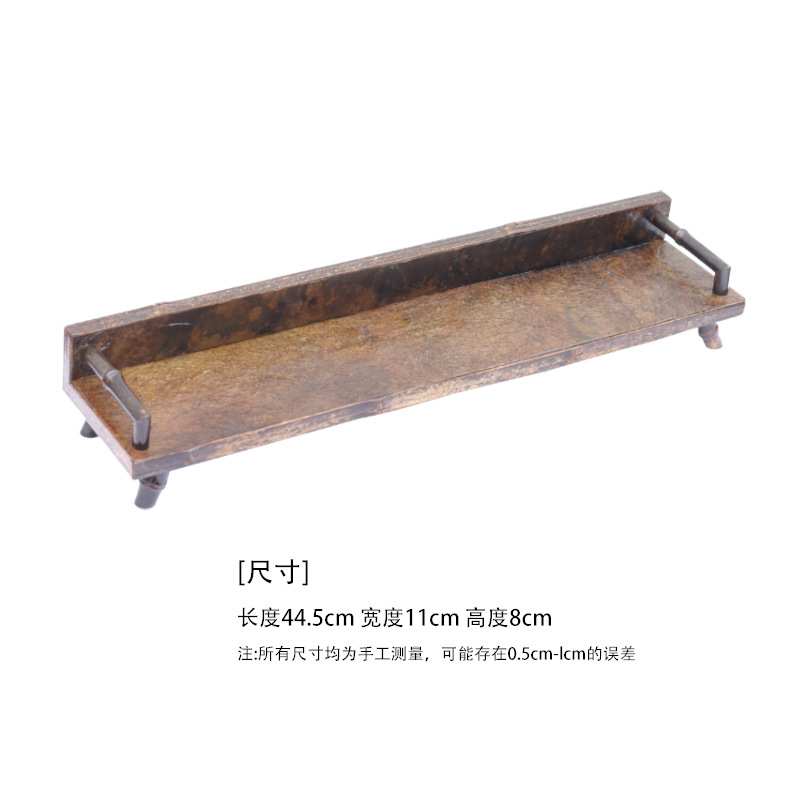 崖岩石竹杯架 桌面茶具收纳架 中式茶道配件收纳台