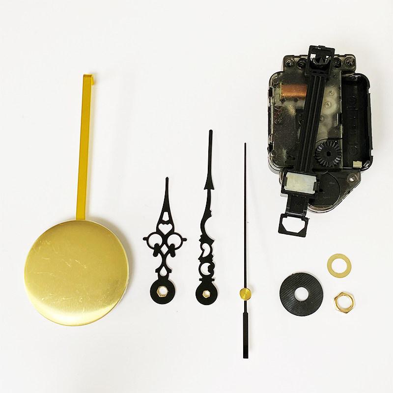 机芯摇摆扫秒静音石英电子钟创意diy全套带指针摆陀钟表挂钟配件