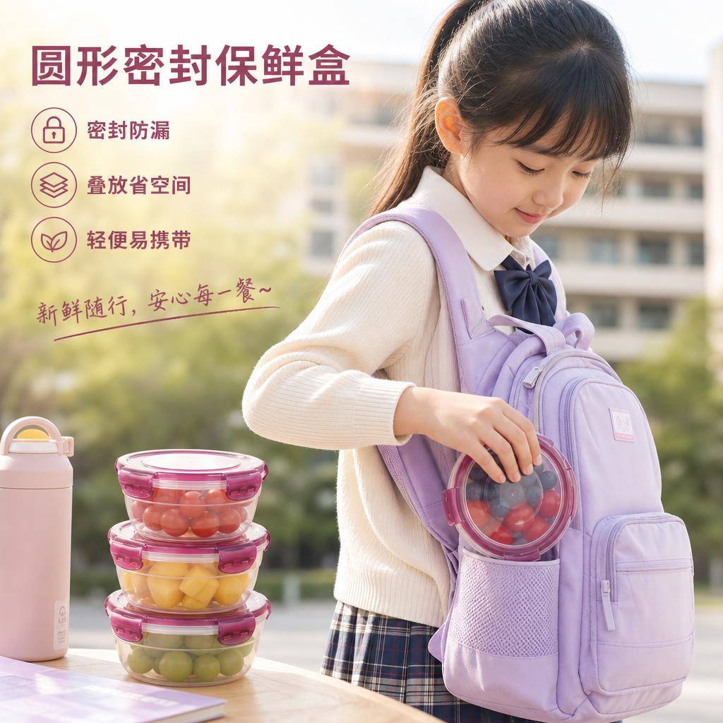 保鲜盒塑料耐高温微波炉可加热饭盒带盖子泡面碗冰箱收纳密封食品