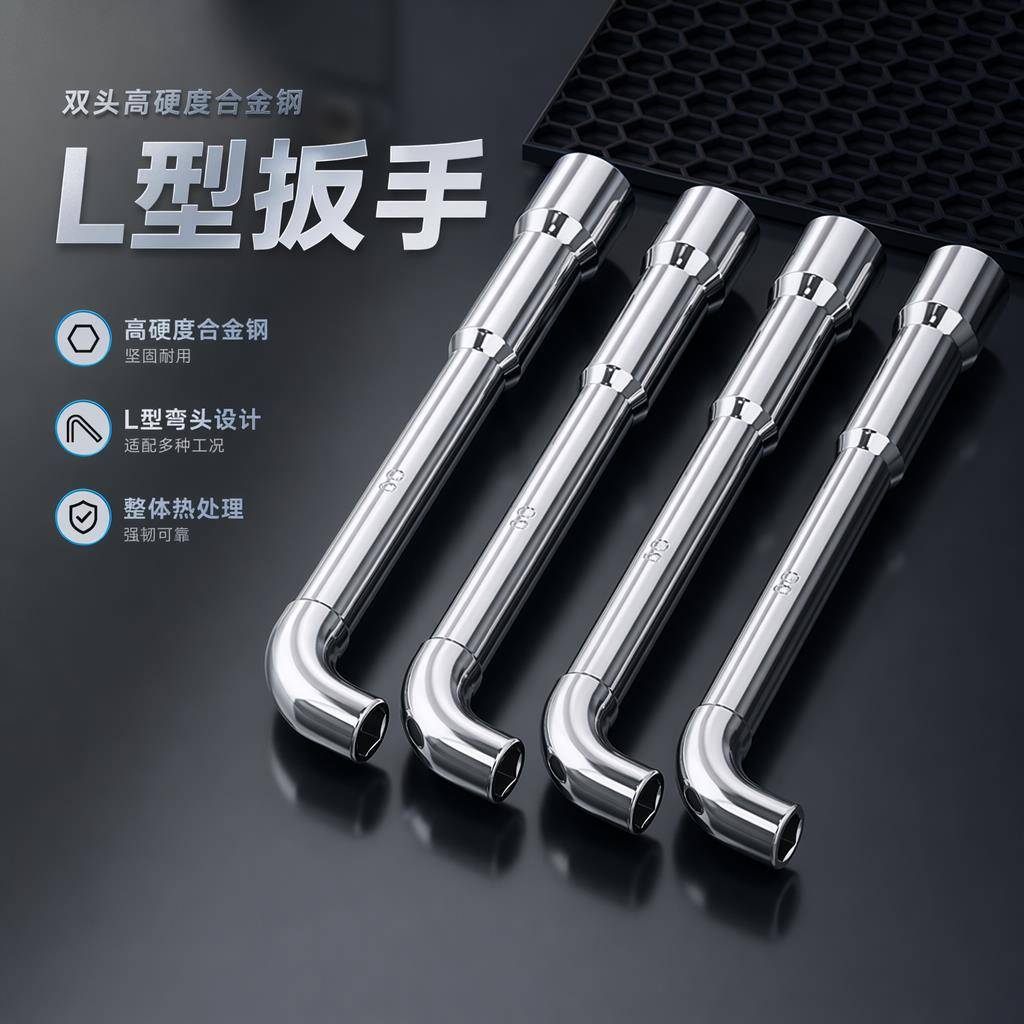 烟斗套筒扳手六角弯头l型形外六角工具7字单个7/8/10/12/14/17mm
