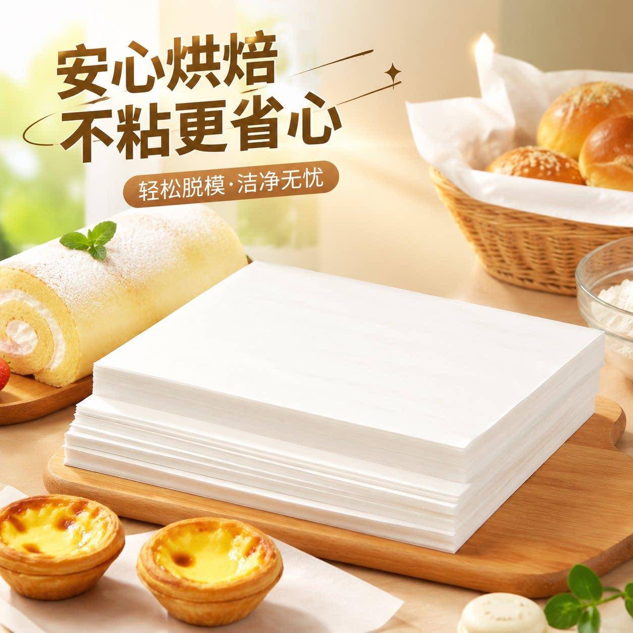 硅油纸烤肉纸方形烧烤纸食品不粘垫纸吸油纸厨房烤盘烤箱烘焙油纸