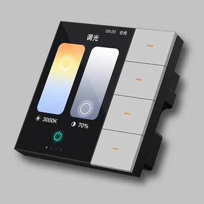 涂鸦3.5寸灯控开关家用86型控制开关 涂鸦zigbee开关智能家居