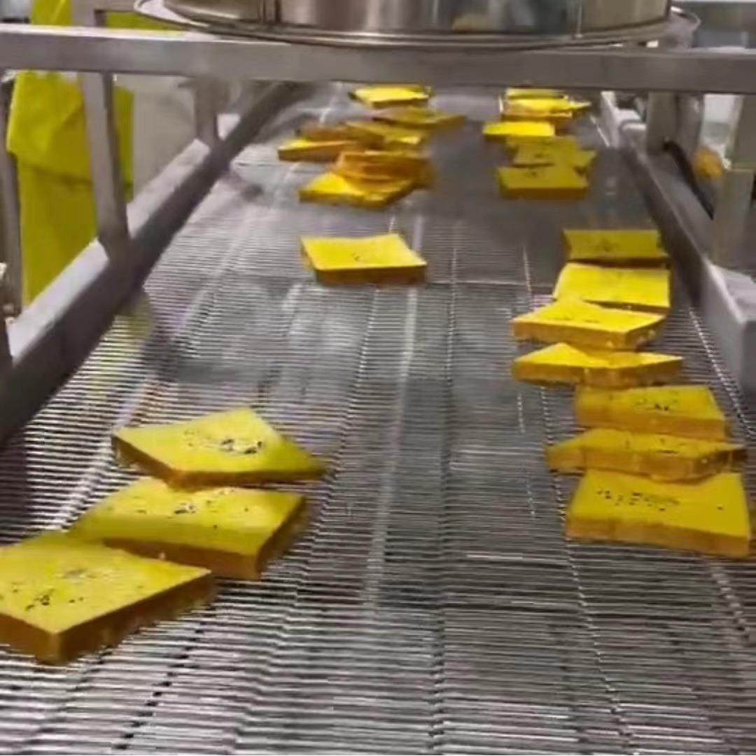 面包片全自动生产设备小黄鱼油炸机薯片加工流水线