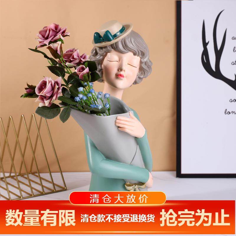 北欧轻奢花瓶插花器大容量客厅家居装饰品创意干湿花瓶摆件,纺织面料/辅料/配套,纺织机械配件,淘宝优惠券,粉丝福利购,淘宝优惠卷