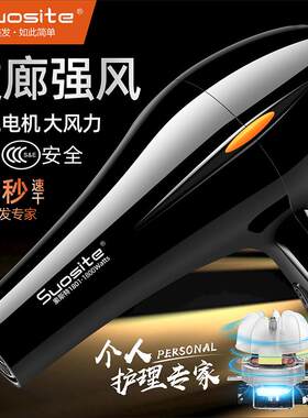 包邮索斯特1801冷热风吹风1800w大功率家用吹风筒发廊电吹风