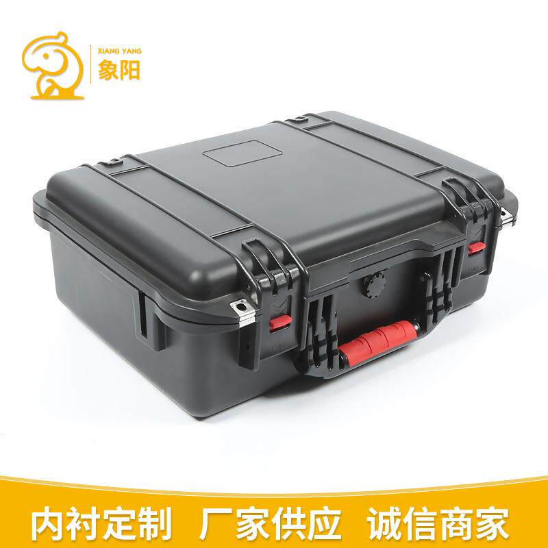 现货供应黑色大号手提箱电动工具减震防水防护箱泡棉手提箱