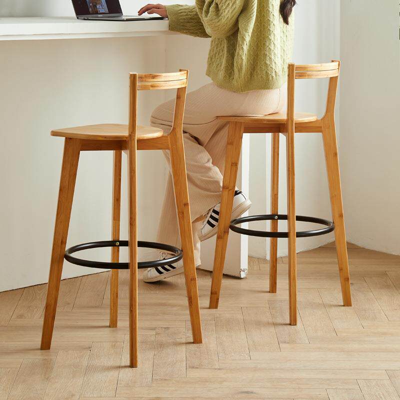吧台椅子家用现代简约靠背吧凳奶茶店桌椅酒吧前台椅吧椅高脚凳