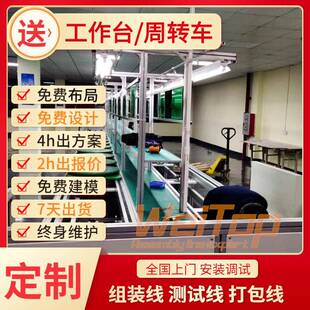 济阳电子设备倍数线移印设备总装来福轮动力组装倍速链输送线