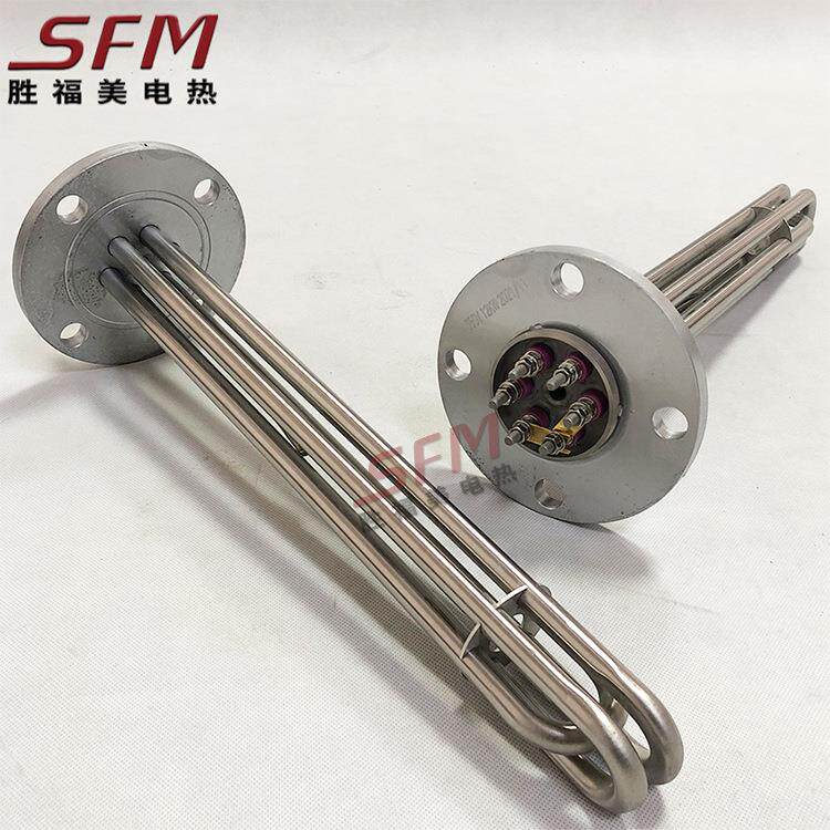 法兰加热管导热油锅炉水箱加热器棒电热管大功率电热管厂家直供