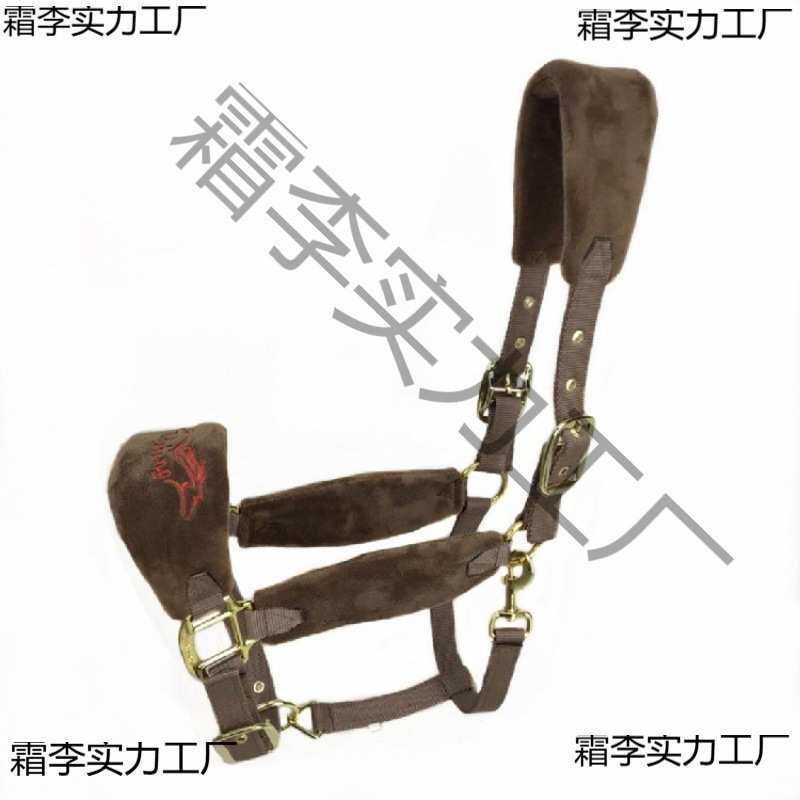 新款牵马笼头马具马术用品大小矮马防磨龙头专业水勒口衔马匹装备