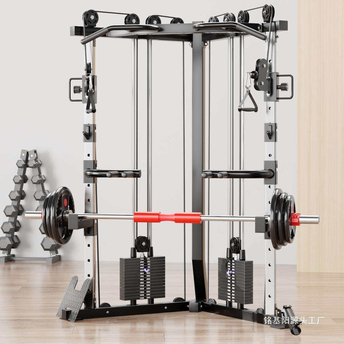 小飞鸟龙门架健身器材家用多功能深蹲卧推一体架夹胸综合训练器械