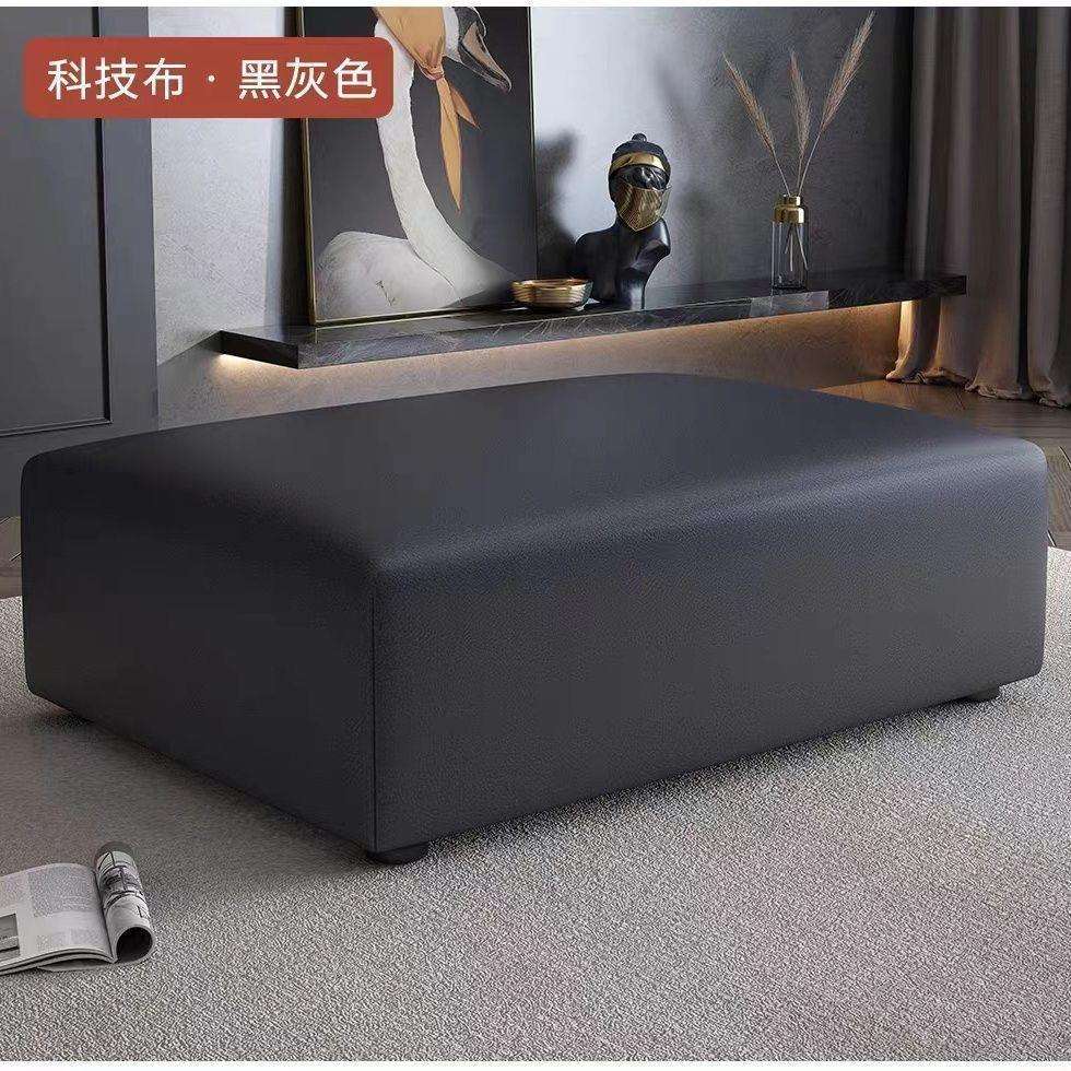 脚蹬现代科技布脚凳实木框架设计北美进口优质橡木坐躺两用沙发床