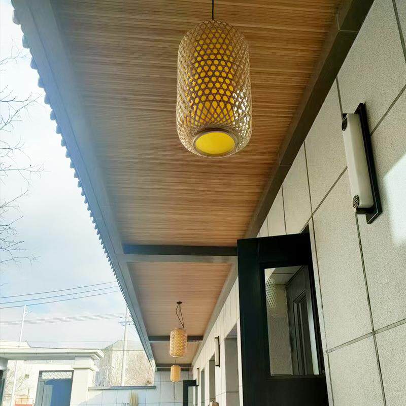 竹片碳化竹席房间墙面酒店大厅吊顶装饰民宿餐厅复古竹编席子装修