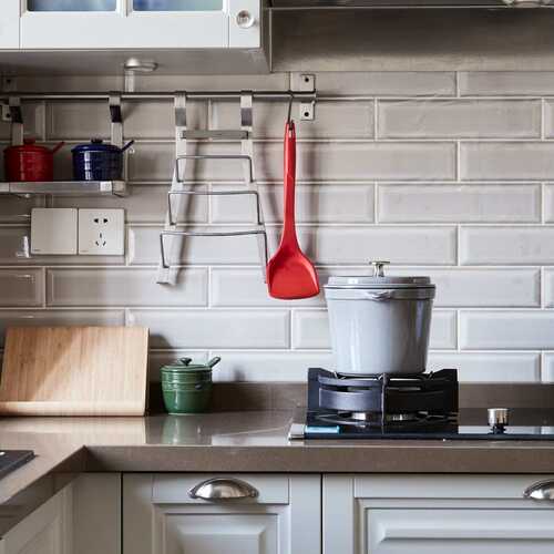 外贸厂家中式实木橱柜岛开放式厨房整体设计定置白色柜门厨房橱柜