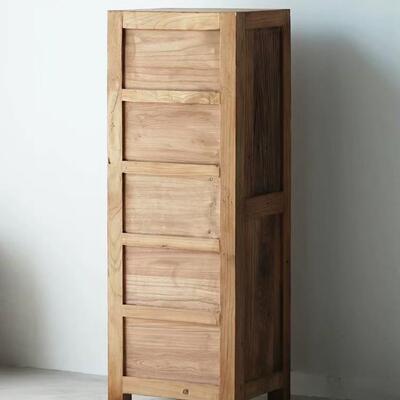 老榆木五斗柜客厅实木餐边柜抽屉式角柜卧室中式多功能收纳储物柜