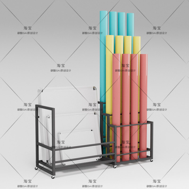 摄影背景纸收纳展示存放架摄影拍照拍摄PVC3米背景纸旗扳收纳架子