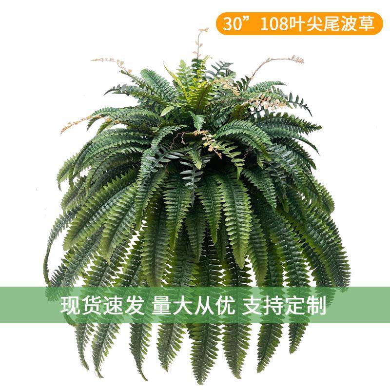 大型仿真蕨类植物盆栽波斯草客厅室内装饰绿植人造尖尾波草假花草