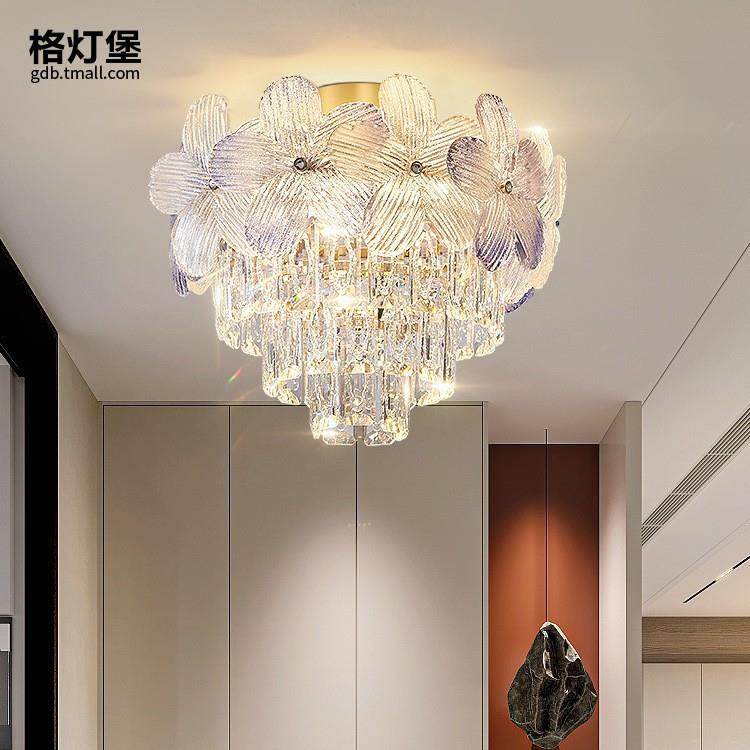 格灯堡轻奢水晶过道灯现代简约走廊玄关阳台灯奢华入户轻奢水晶灯,农机/农具/农膜,其它农用工具,淘宝优惠券,粉丝福利购,淘宝优惠卷