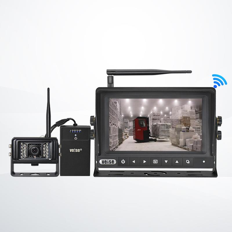 1080P四路无线防水监控 IP68防水显示器适用冷库叉车露天工作车辆