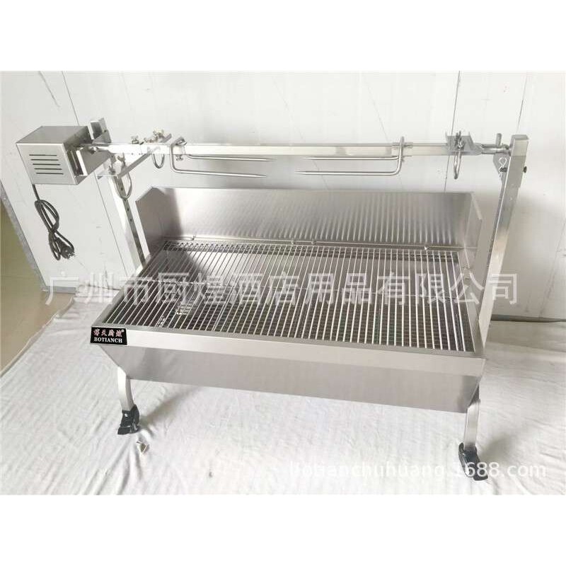 电动烧碳烧烤机BBQ不锈钢烧烤炉家用商用野外可烤全猪全羊烤乳猪