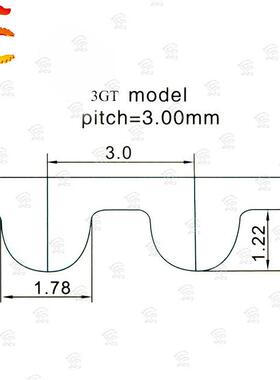 原装进口质量保证UNITTA橡胶同步带3GT46210MM同步带闭环带