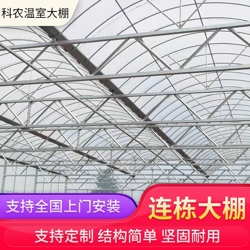 连栋温室大棚蔬菜水果花卉暖棚养植栽培钢架农业遮阳遮阴大棚安装