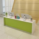 公司前台接待台板式 前台桌烤漆前台办公桌前台现代简约吧台收银台