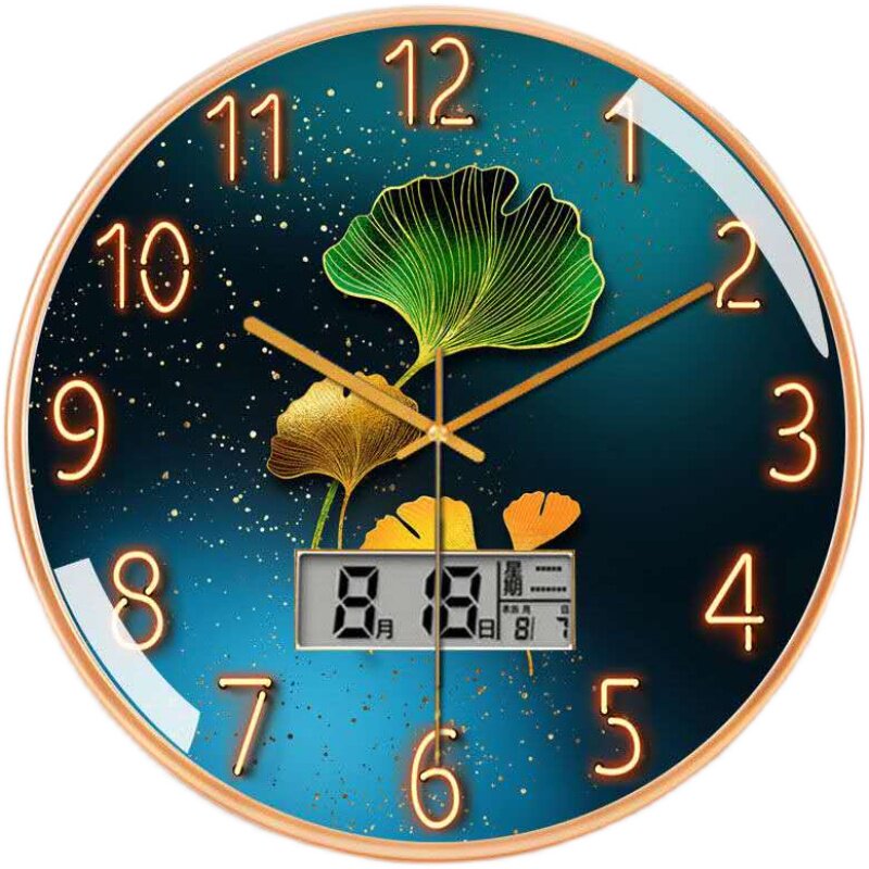 天朔石英钟钟表静音挂钟客厅家用简约表现代时钟创意卧室时尚挂表