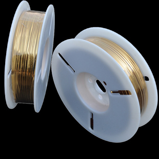 大卷金色银色扎线足数1000米 面包袋口扎绳 机打专用铁芯金属扎丝