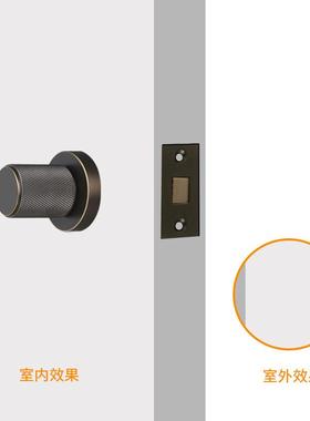 单音形面锁带锁体KRTW7685卧室内单面锁带通用静隐具斜舌木门房锁