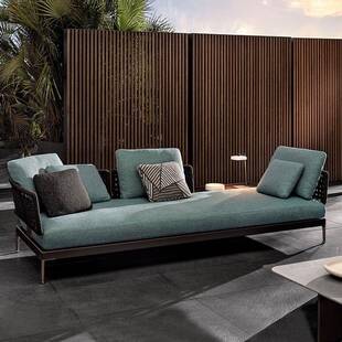 户休外沙发露天阳光房藤编闲别防懒雨防晒人庭墅院藤椅Y47组合家