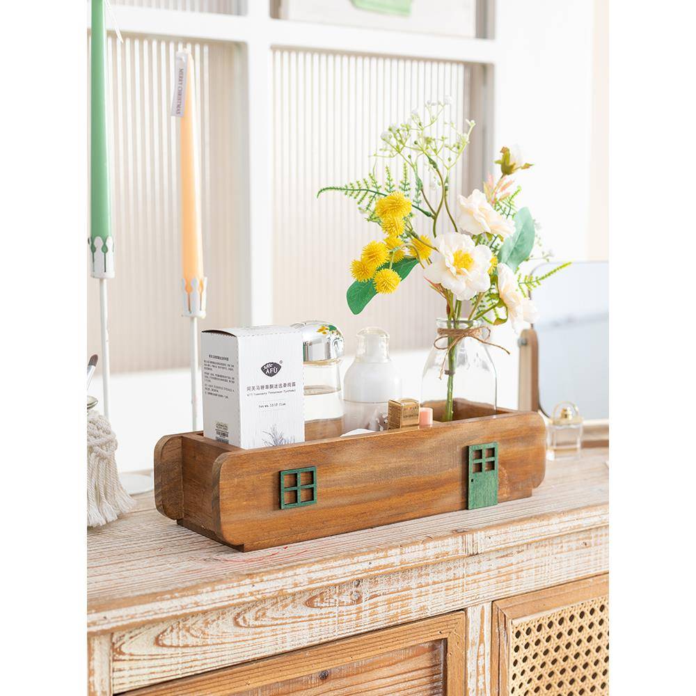 A0L盒阿楹妆台护肤品文具客厅1分梳格收纳SN2303mh书桌整理茶几餐