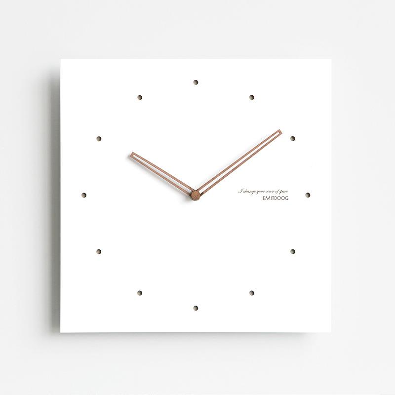 wzoom屋准正方形o表箱挂钟客厅钟表现电用代P000EMA2大气时尚家装