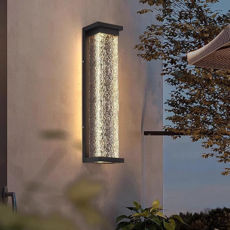 水简约户外感应壁灯防别墅院子围室外灯门口阳台露墙台太阳能艺阳