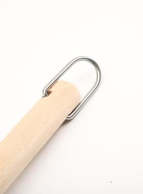 外国出清口bbq洁具木手柄工刷烧烤网烧烤架清洁刷PBB-9046P头钢丝