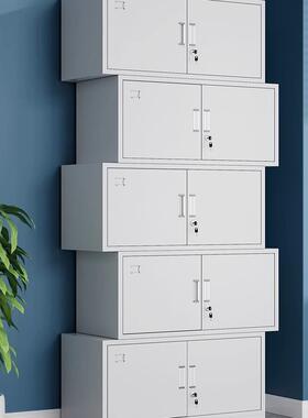 白色五985节文凭证柜柜财务会铁计收纳柜办公室件储物分体柜皮档