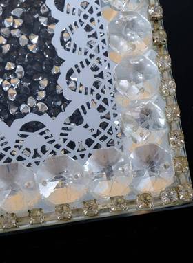 璃跨境403水晶玻璃储罐套装创意物摆欧式家居桌面收纳玻罐水晶玻