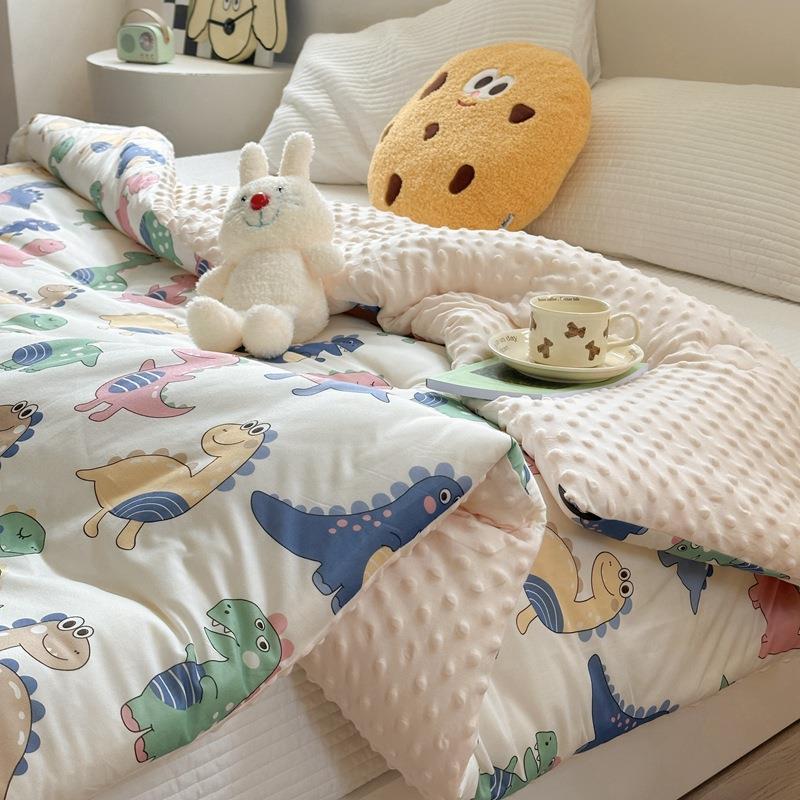针织棉豆豆大豆被卡通NSH儿童春秋被冬被子单人被人被双加厚保暖