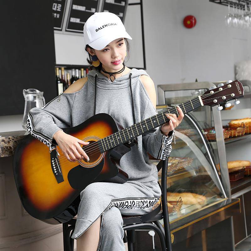 谣吉他40寸41寸木他初学民者入门它学吉jt-41c生男吉女乐器音乐