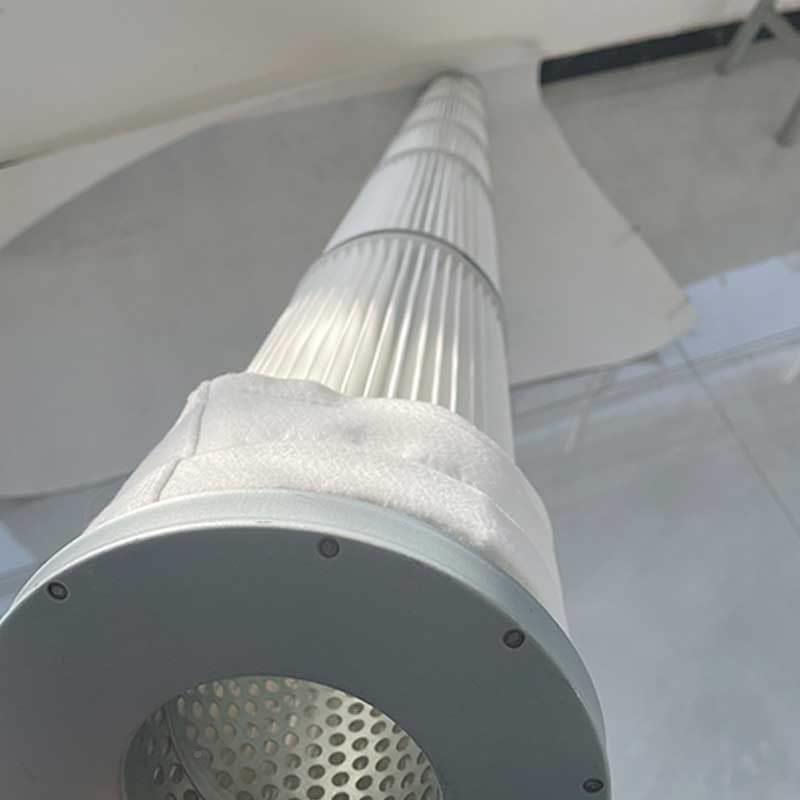 2筒米长替代布除尘滤脉袋冲褶式筒细长滤型除尘滤芯2米长替过滤器