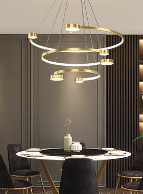 室客吊灯厅现代简约家大气led卧餐厅58107灯202用5年新款全屋灯具