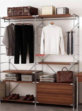 衣帽架架收纳衣式帽间衣柜落地衣卧室放日式步入挂衣架家开用DPW