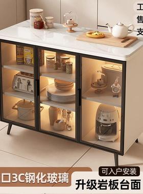 柜岩板厨房置物多功能切菜桌作台多层边柜储物柜操可移动中餐WDH