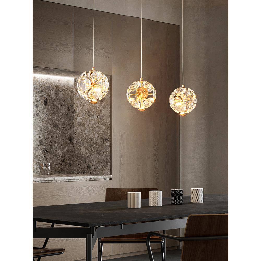 公英水晶餐570厅吊灯法红式轻奢创个性三意蒲头吧台现代简约网餐