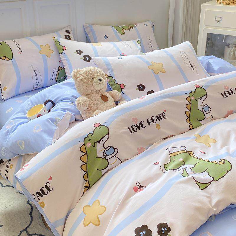 全棉纯棉床品四件套被件套床上用品厂家直供床笠直学生宿舍床三套