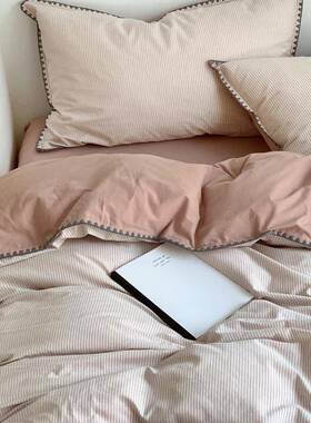 A类纯棉水洗棉套单EX230225件全棉20x被20被罩床单人学生0宿舍1.5