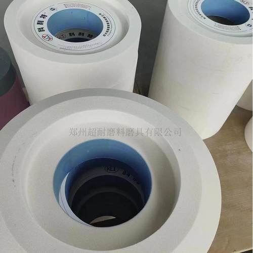 超耐WAUXH刚玉陶瓷单面白凹斜边轮片05*75*127外砂圆无心磨床非标