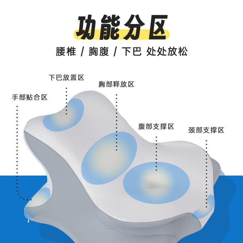 枕趴靠玩枕夜猫枕记忆棉減压靠GBA垫床上手机趴睡枕家用多功能枕